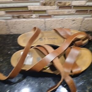 Papillio Tan Leather Sandals